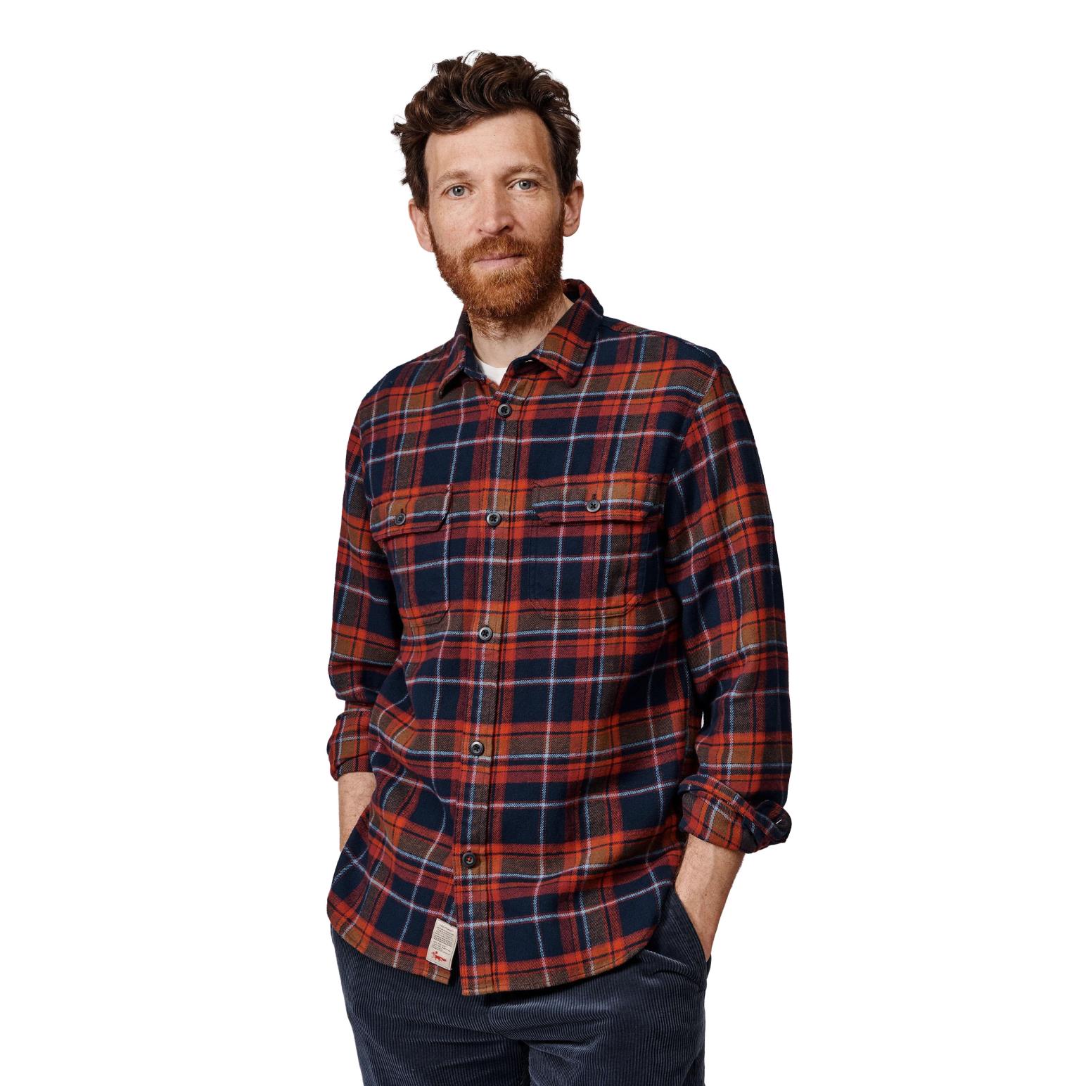 Aubin Crowle Flannel Check Shirt